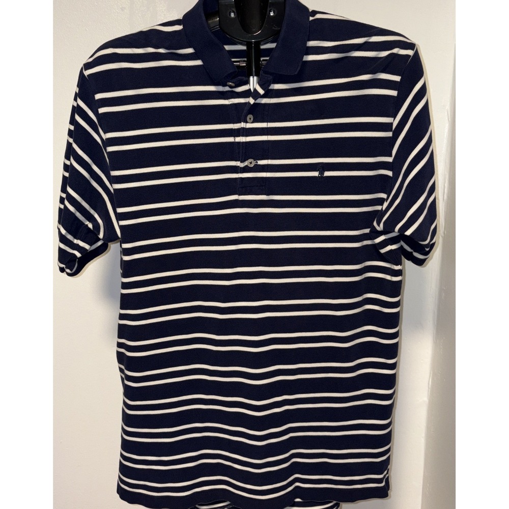 Polo Ralph Lauren Classic Fit Striped Polo Shirt Blue Navy Men's Size L